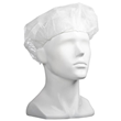 Polypropylene Disposable Bouffant Style Hats Hairnets White, 610mm Wide, 12gsm, For Larger Hair Styles, 600 Hats Box